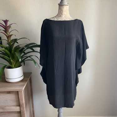 Amanda Uprichard Silk Flutter Sleeve Shift Dress i