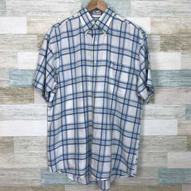 Jos. A. Bank Jos A Bank Travelers Linen Plaid Shir