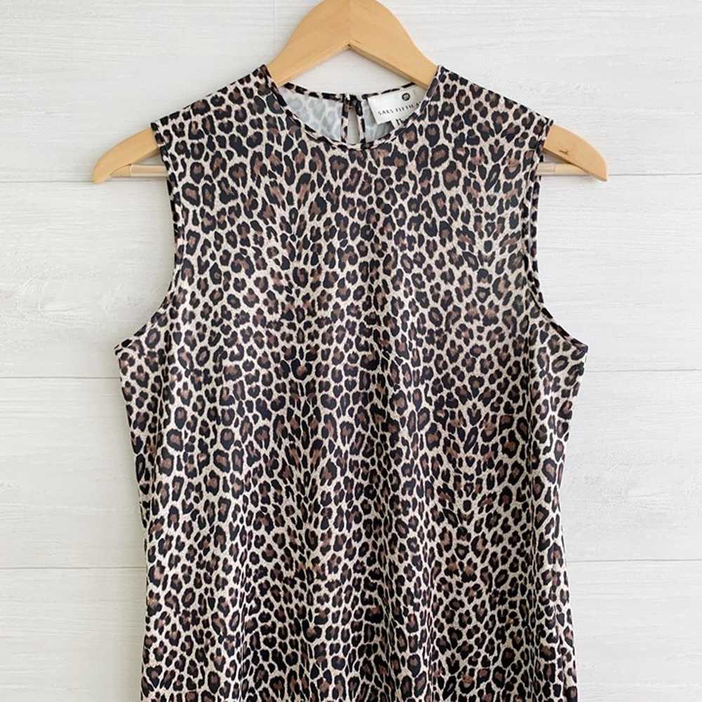 Mary McFadden Saks Fifth Avenue Leopard print sle… - image 2