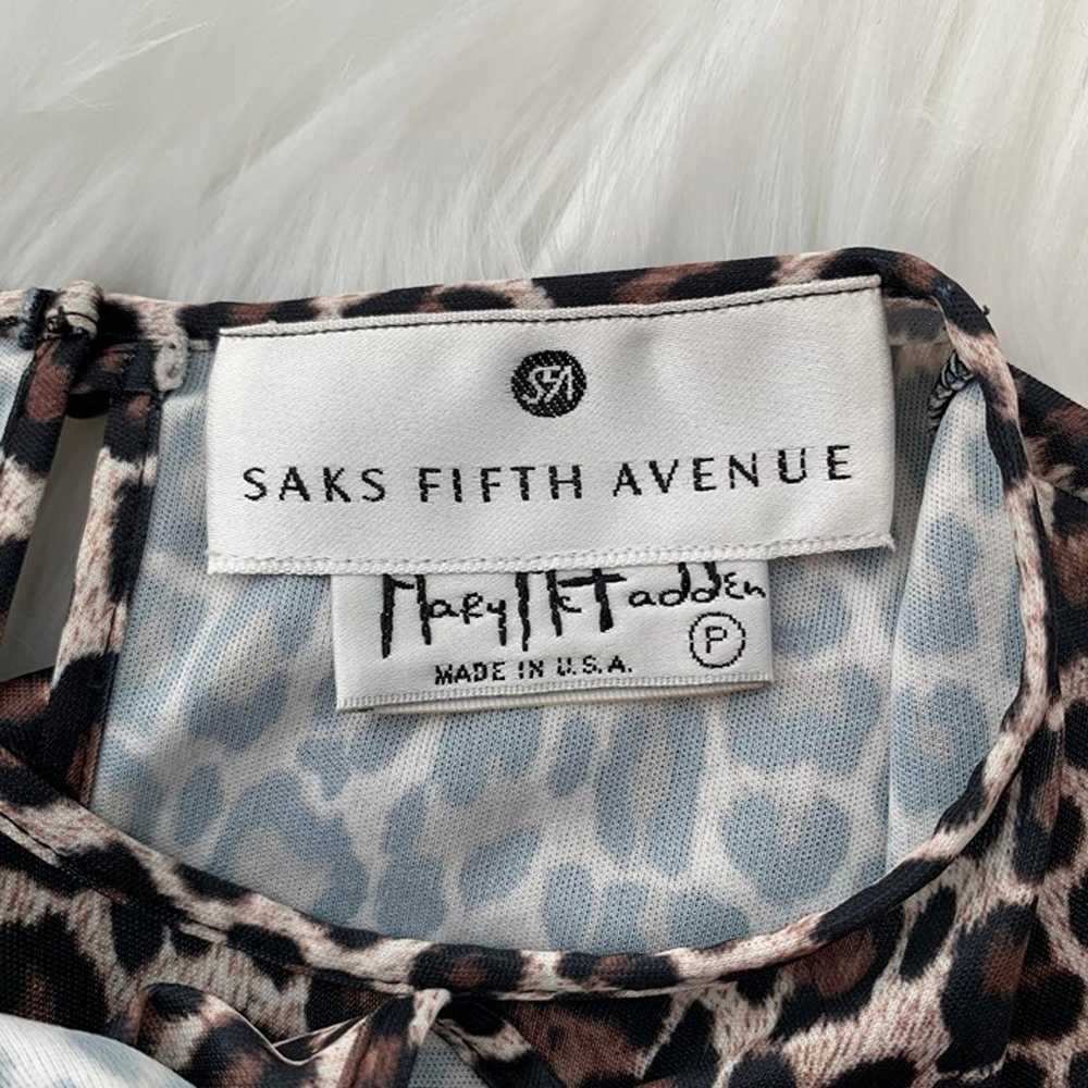 Mary McFadden Saks Fifth Avenue Leopard print sle… - image 7