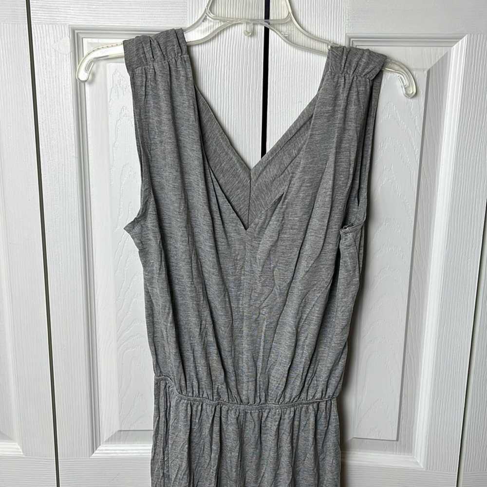 Six Fifty V Neck Jumpsuit Light Gray Small - image 4