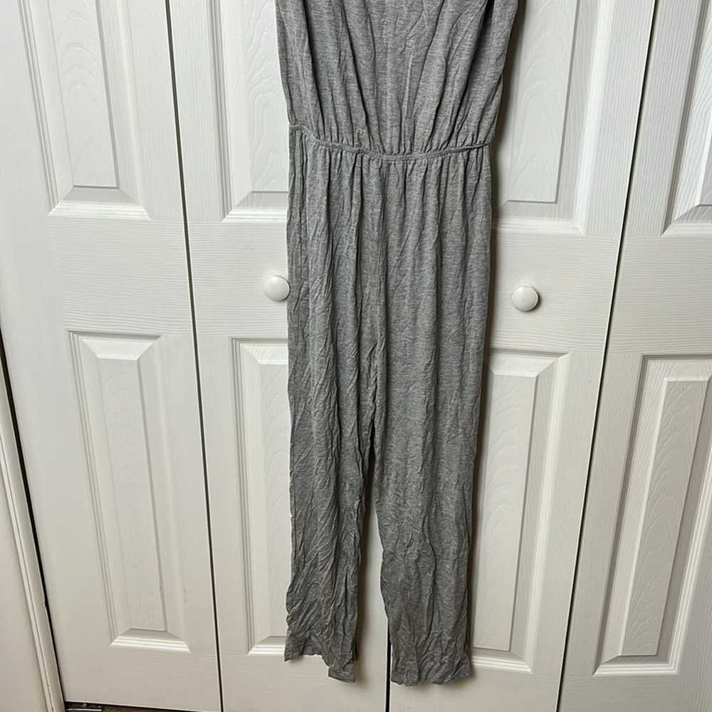 Six Fifty V Neck Jumpsuit Light Gray Small - image 5