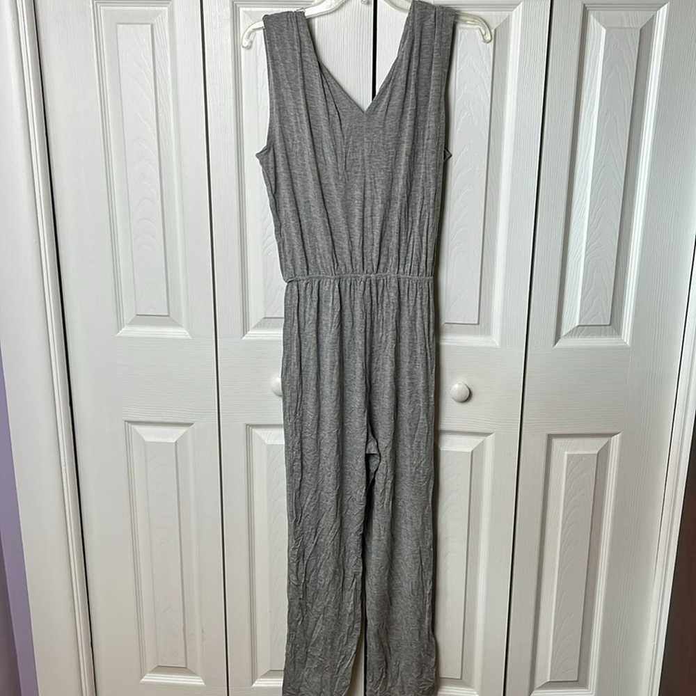 Six Fifty V Neck Jumpsuit Light Gray Small - image 6