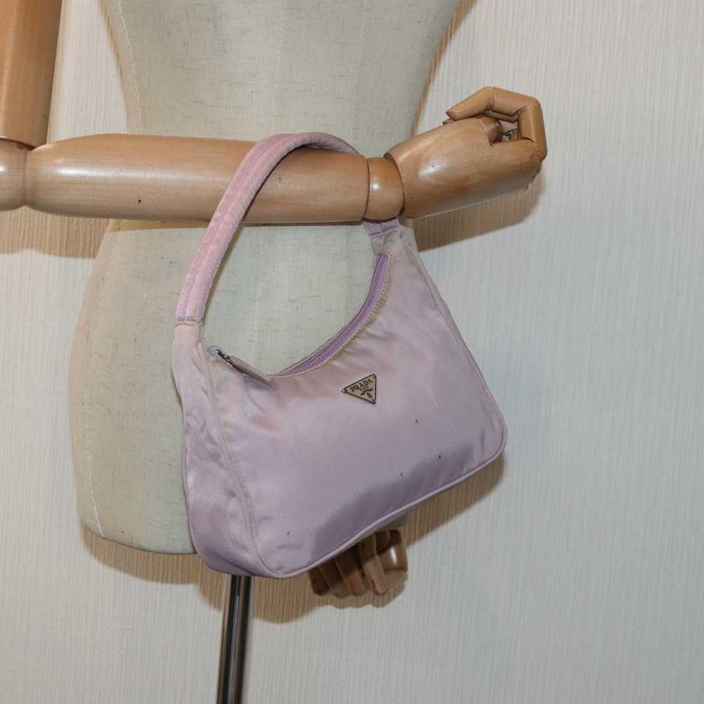 Prada Tessuto Pink Synthetic Handbag (Pre-Owned) - image 11