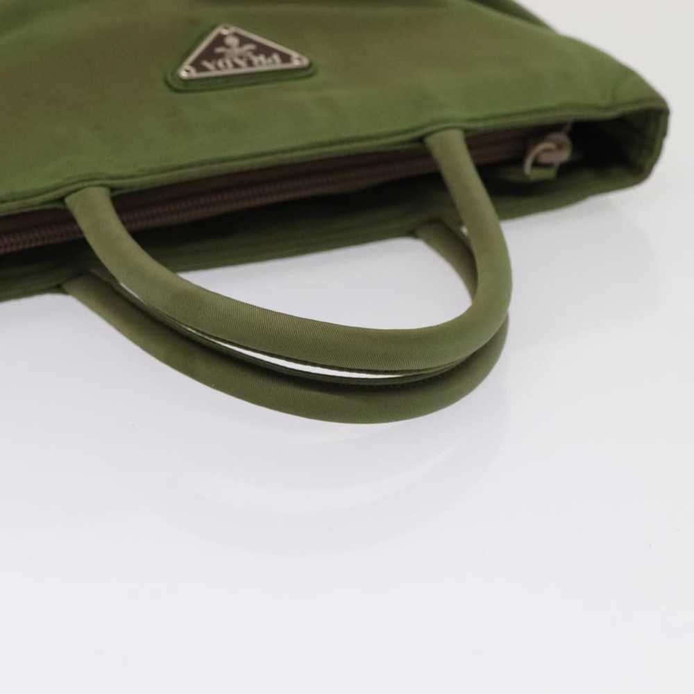 Prada Tessuto Khaki Synthetic Handbag (Pre-Owned) - image 11