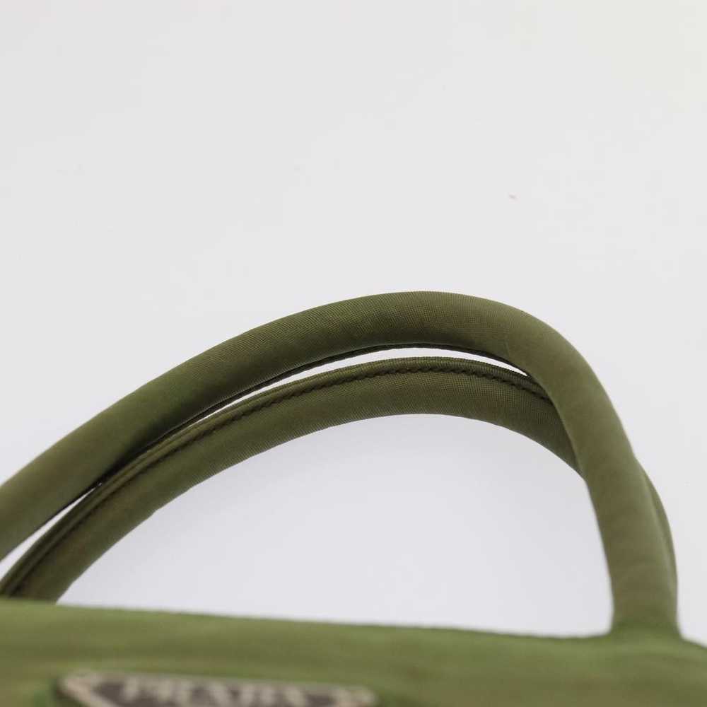 Prada Tessuto Khaki Synthetic Handbag (Pre-Owned) - image 12