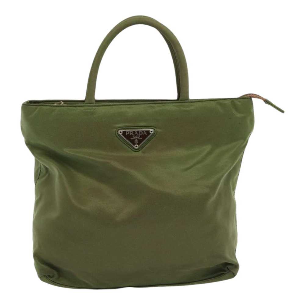 Prada Tessuto Khaki Synthetic Handbag (Pre-Owned) - image 1