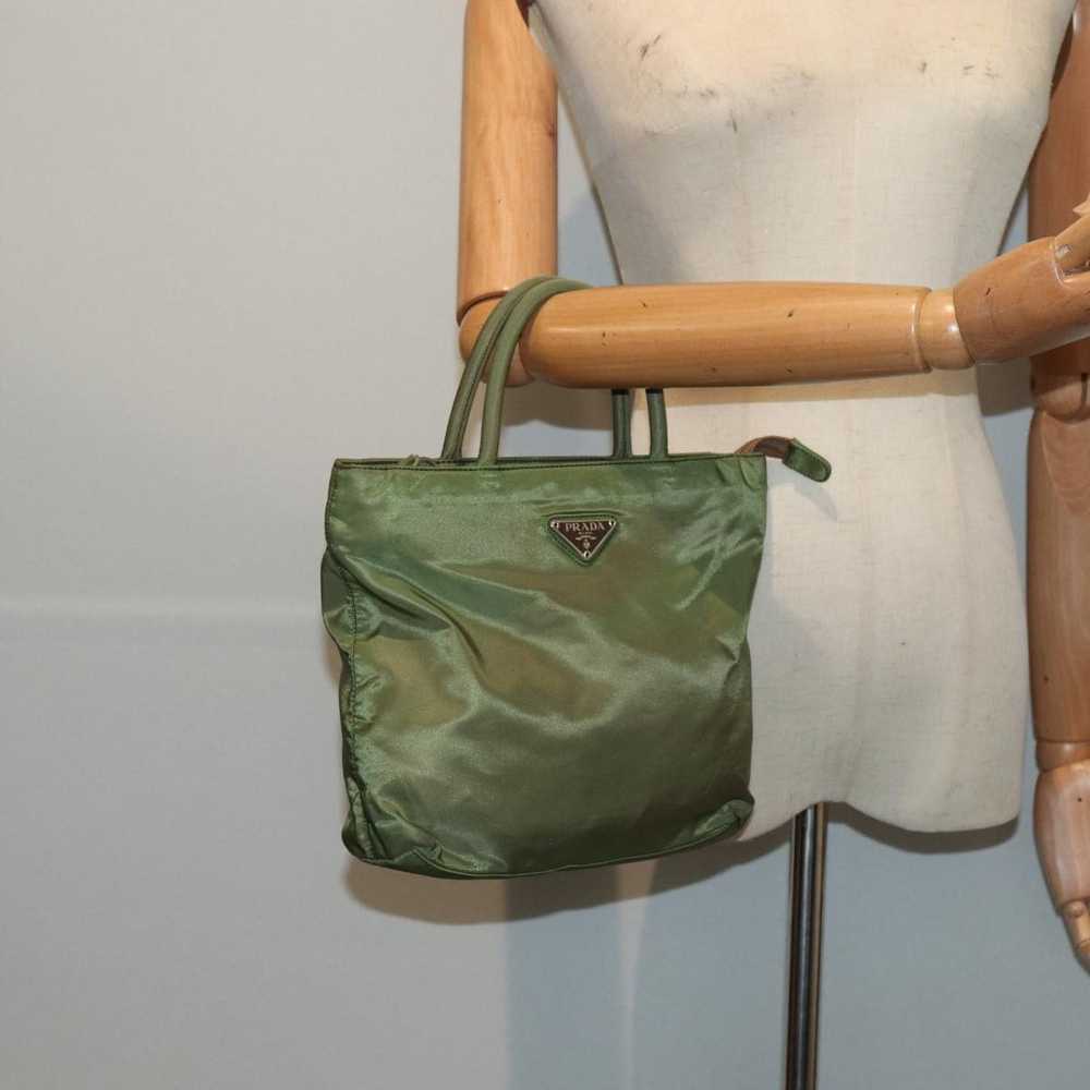 Prada Tessuto Khaki Synthetic Handbag (Pre-Owned) - image 7