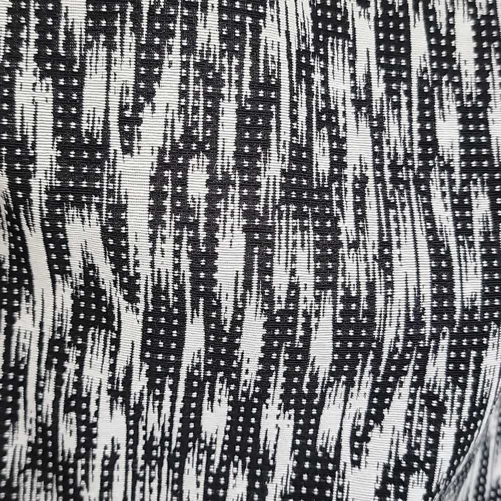 Trina Turk Blane Sleeveless Black White Ikat Dres… - image 3