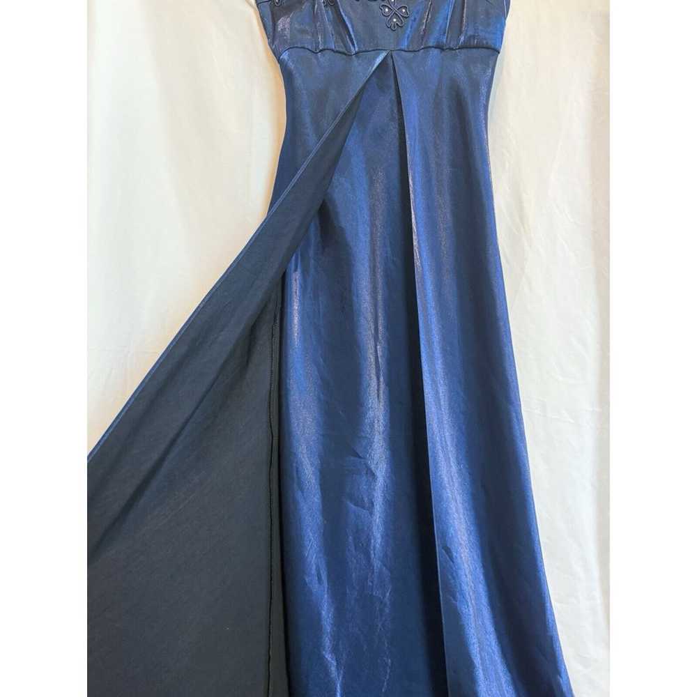 NIGHT WAY Dress Small 5/6 Formal Maxi Satin Sash … - image 7