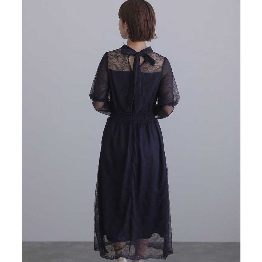 Niana Balloon Sleeve All-Lace Party Dress with Ba… - image 3