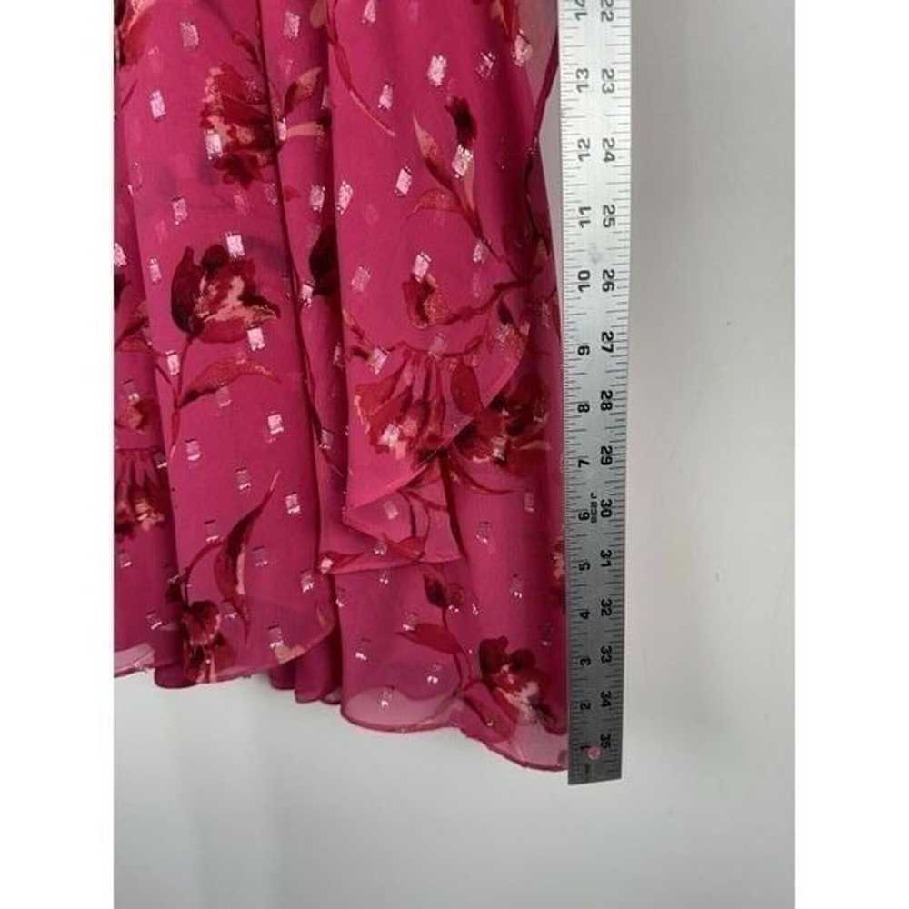 White House Black Market Dress Floral Pink Size 8… - image 6