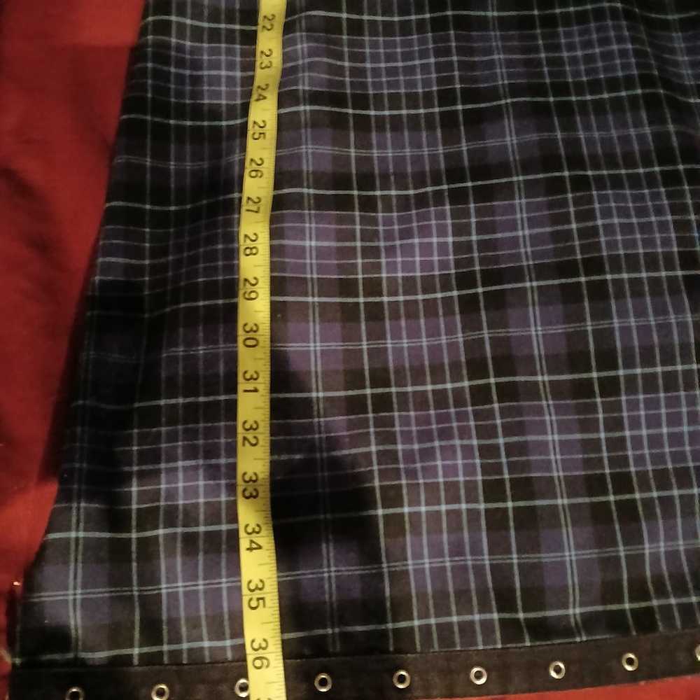 Vtg Adeline Street purple plaid dress - image 5