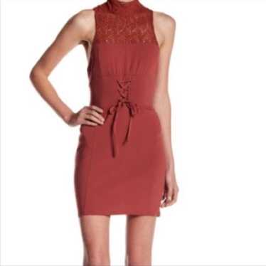 Free People High Society Bodycon Dress, Terracott… - image 1