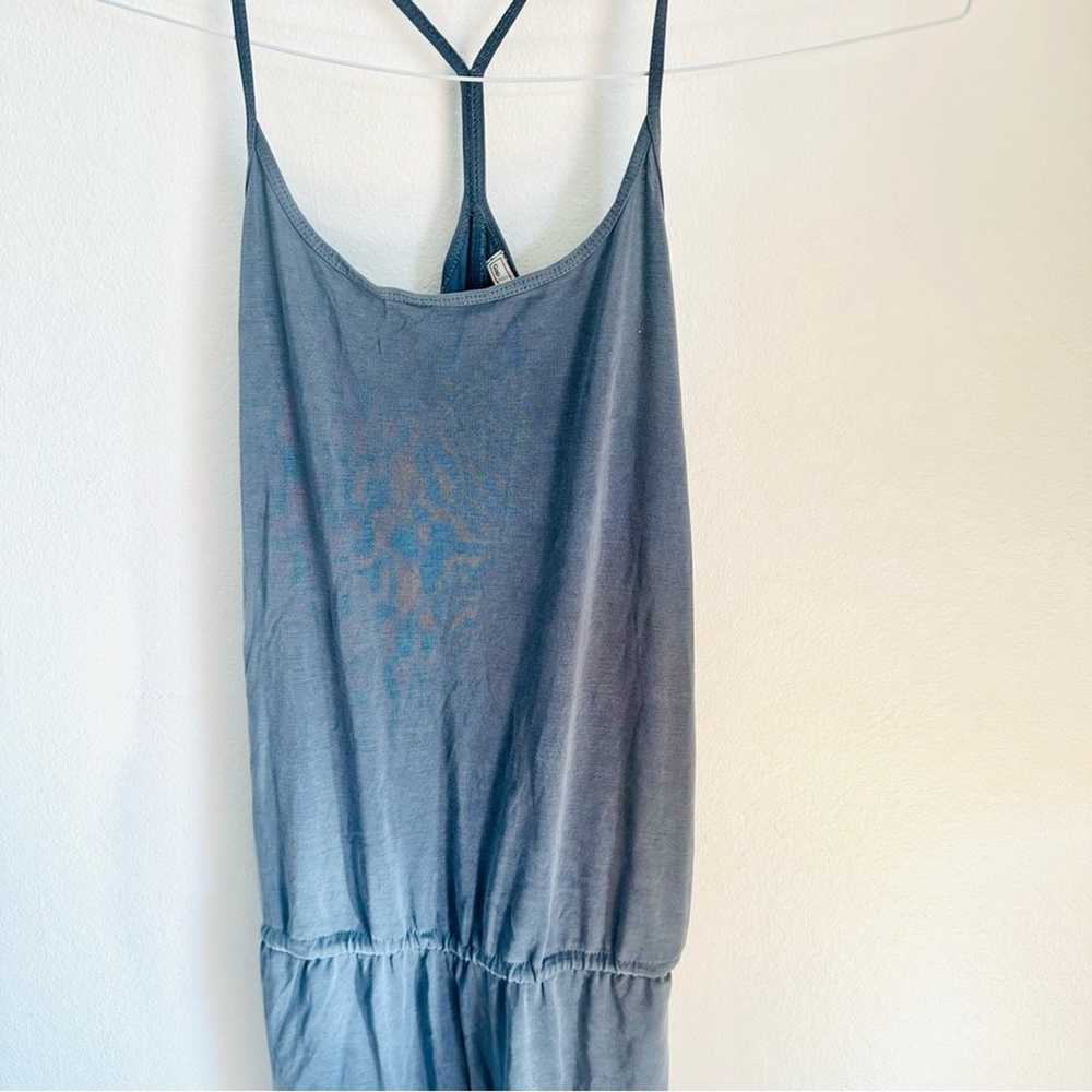 GAP Grey Blue Drawstring Tie Racerback Tank Top S… - image 3