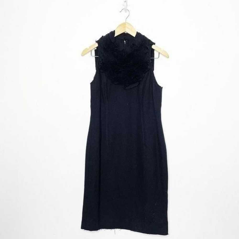 ROBERT RODRIGUEZ wool sleeveless Sheath dress bla… - image 2