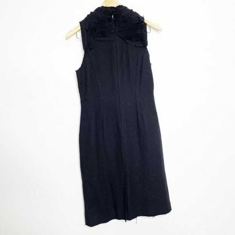 ROBERT RODRIGUEZ wool sleeveless Sheath dress bla… - image 4