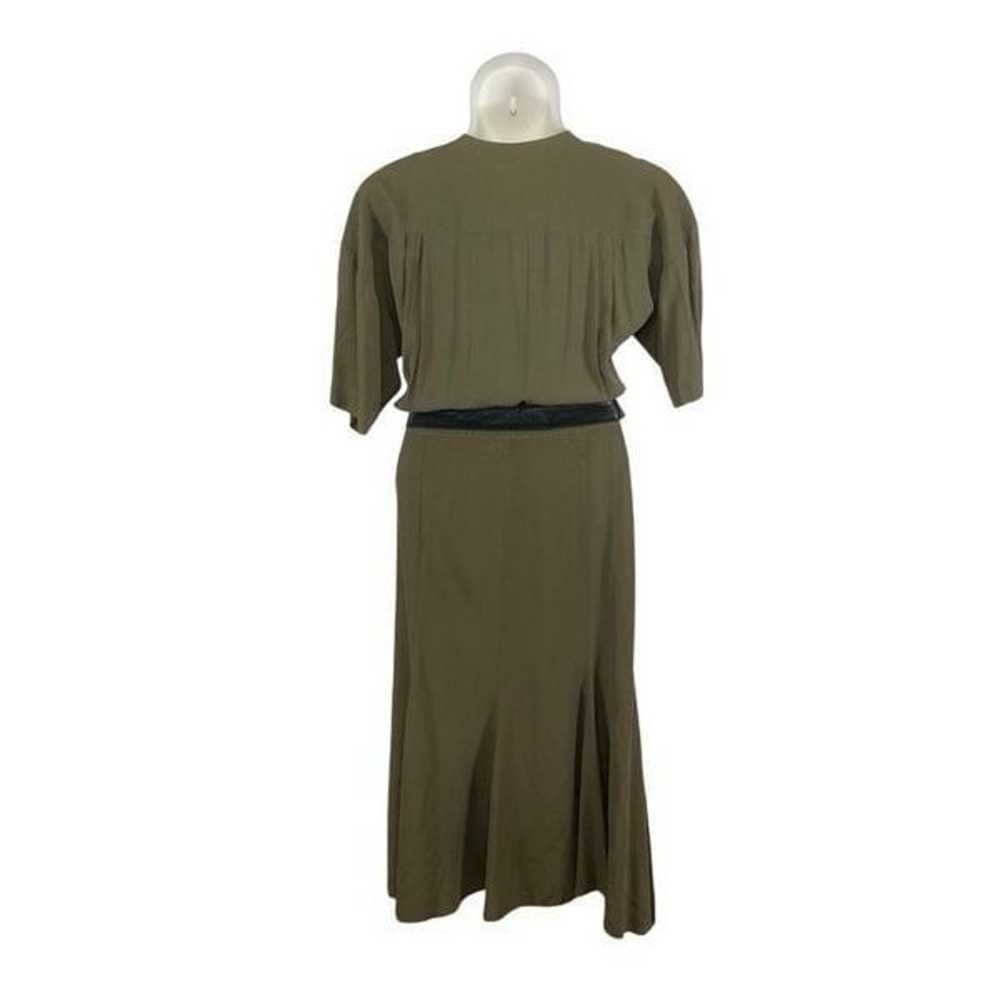 Rabbit Rabbit Rabbit 14 Khaki Green Maxi Dress 80… - image 2