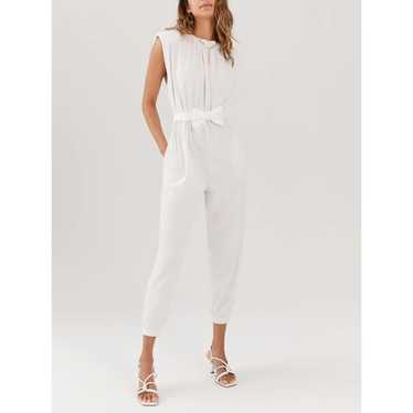 Something Navy Nikki Jumpsuit - White Size L