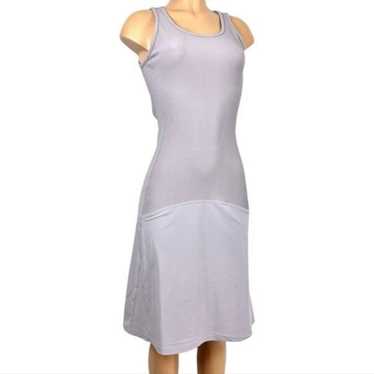 Athleta Casual Sleeveless Ribbed Lavender Tank Mid