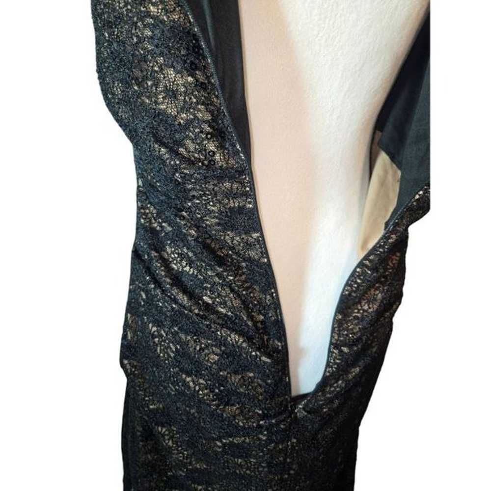 Alex Evenings Women's Size 12 Black/Beige Lace Sl… - image 6