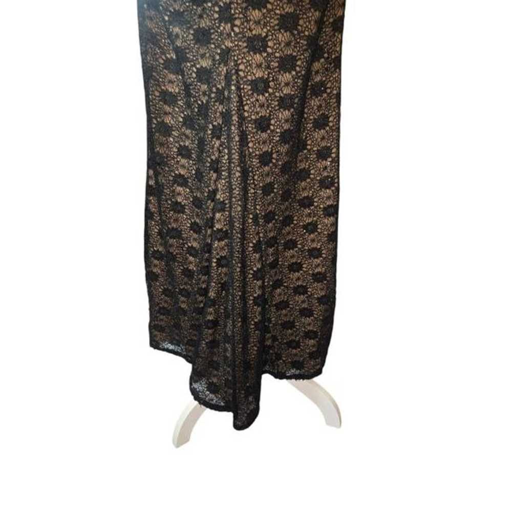 Alex Evenings Women's Size 12 Black/Beige Lace Sl… - image 7