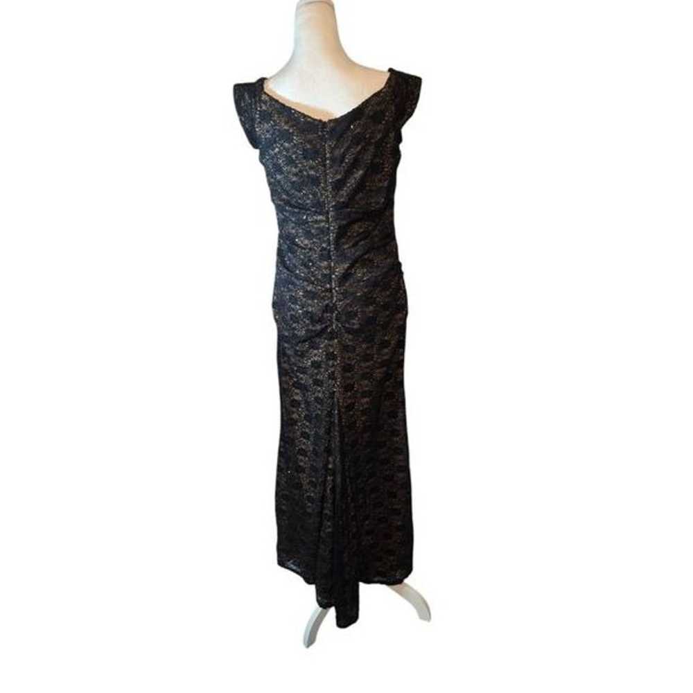 Alex Evenings Women's Size 12 Black/Beige Lace Sl… - image 9