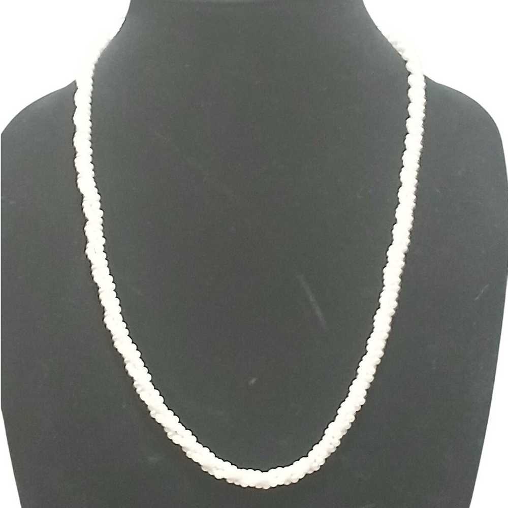 Small Pearl Necklace Vintage 24" Long Unbranded P… - image 5