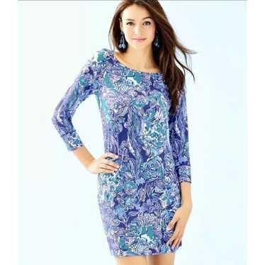 LILLY PULITZER WOMENS SOPHIE UPF 50+ DRESS ROYAL P