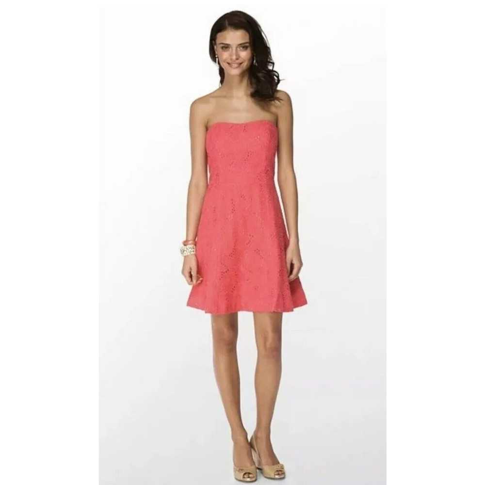 $328 Lilly Pulitzer Women 4 Island Coral Pink Vic… - image 1