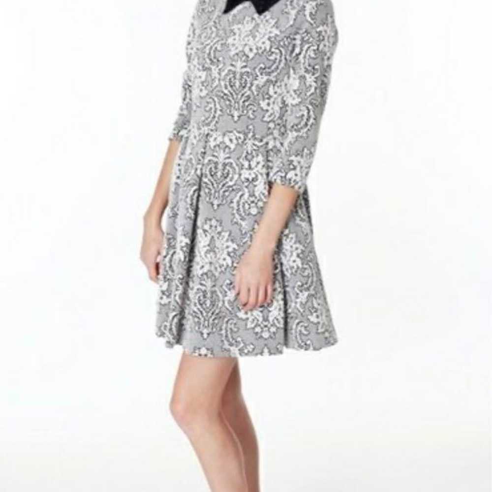 Grace Continental Collared Jacquard Dress - image 4