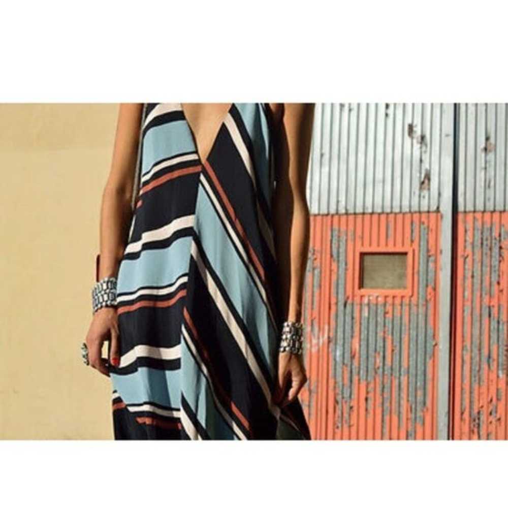 New Zara Woman Stripe Halter Maxi Dress - image 6