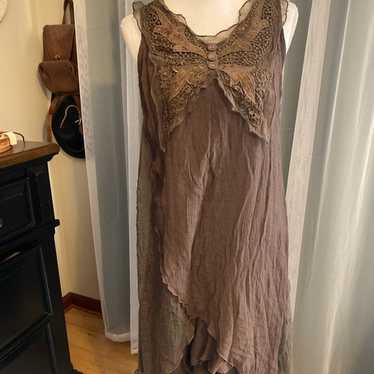 Vintage y2k 2000s brown fairycore butterfly silk d