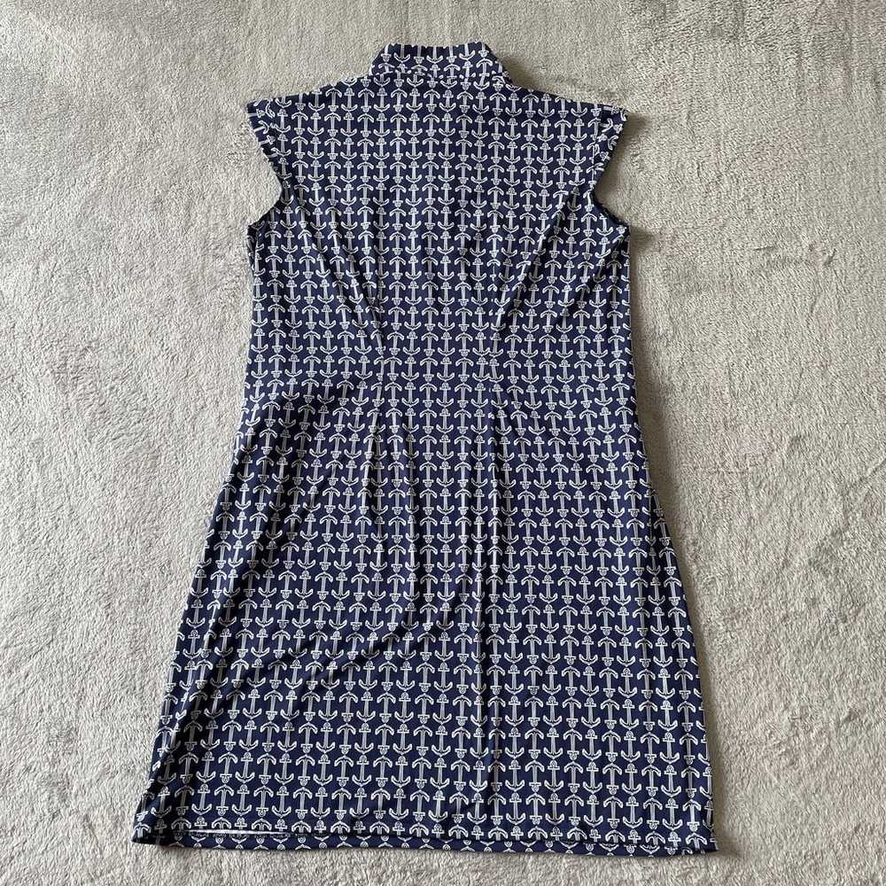 San Soleil Dress Womens Medium Blue Cooling Nauti… - image 2