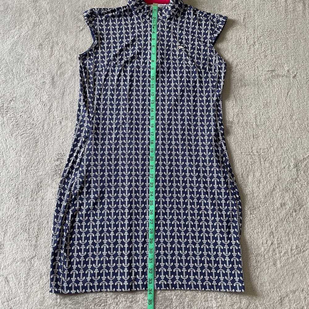 San Soleil Dress Womens Medium Blue Cooling Nauti… - image 7