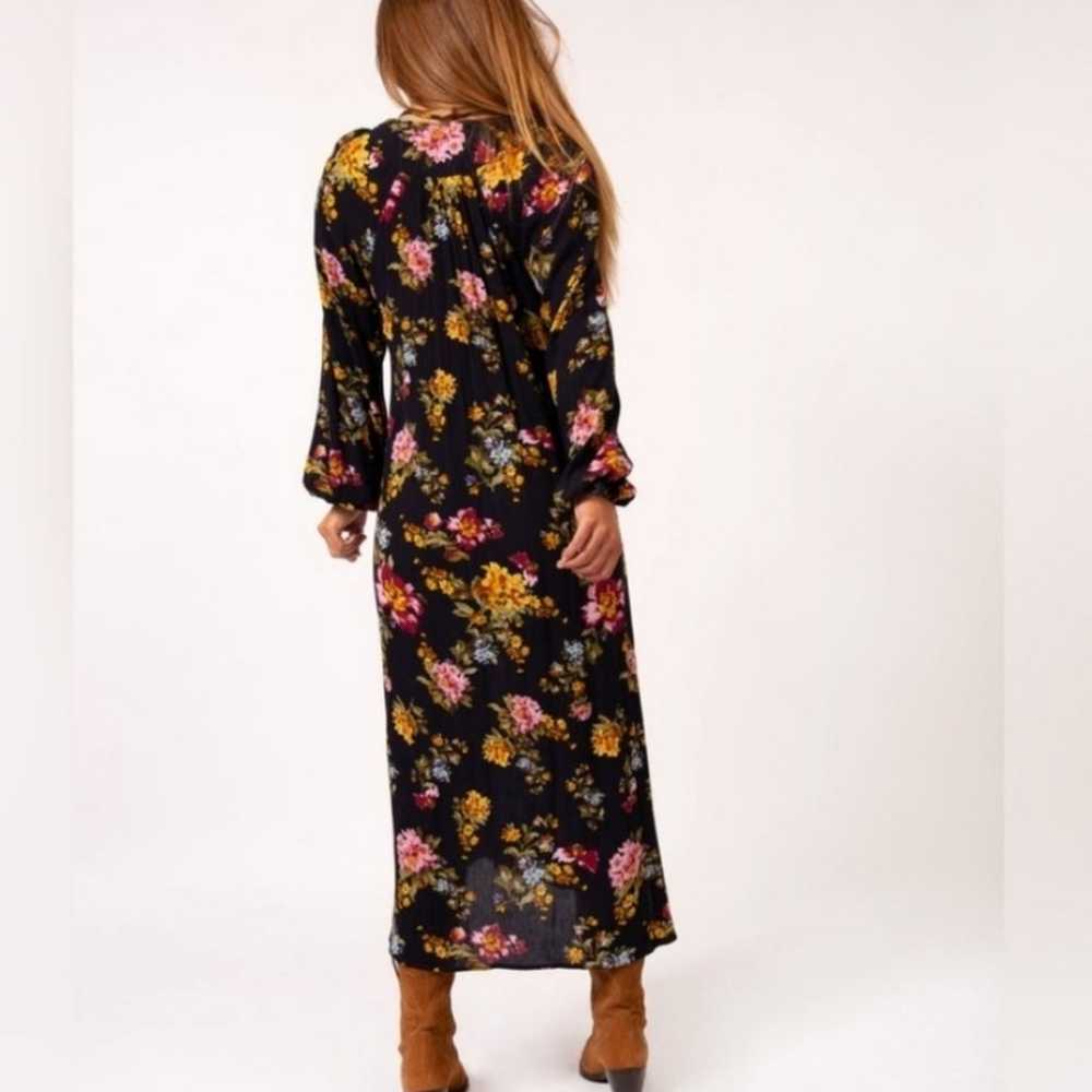 Natural Life Rowan Floral Long Sleeve Dress Medium - image 2