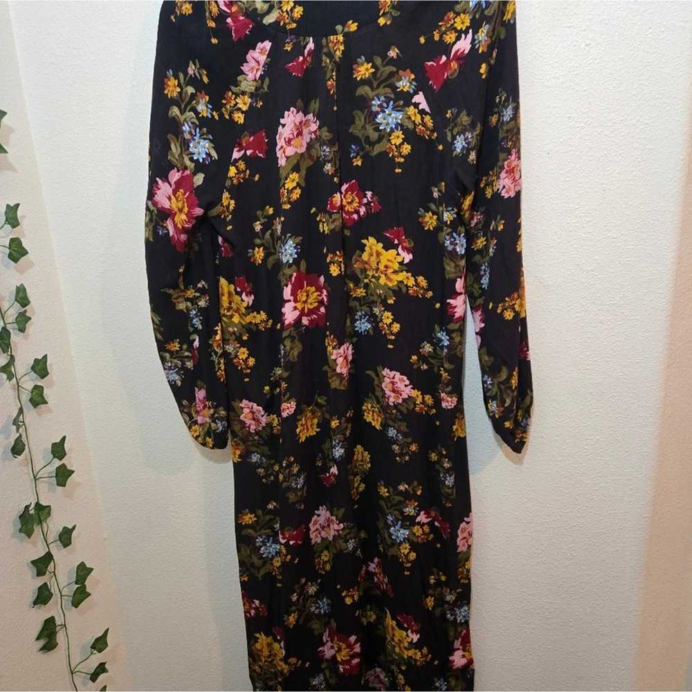 Natural Life Rowan Floral Long Sleeve Dress Medium - image 9