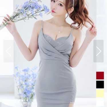 Gray Slip Dress V-Neck for Cabaret Girls - Cabaret