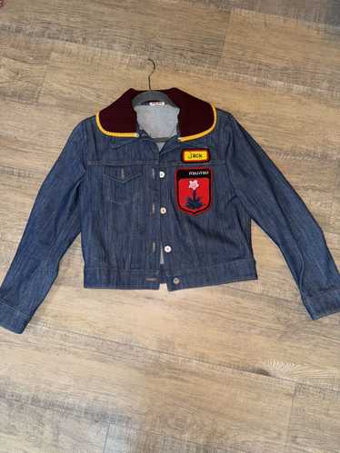 Miu Miu Miu Miu patchwork denim jacket