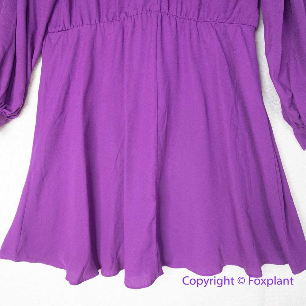 New! ELOQUII elements purple bow detail dress wom… - image 10