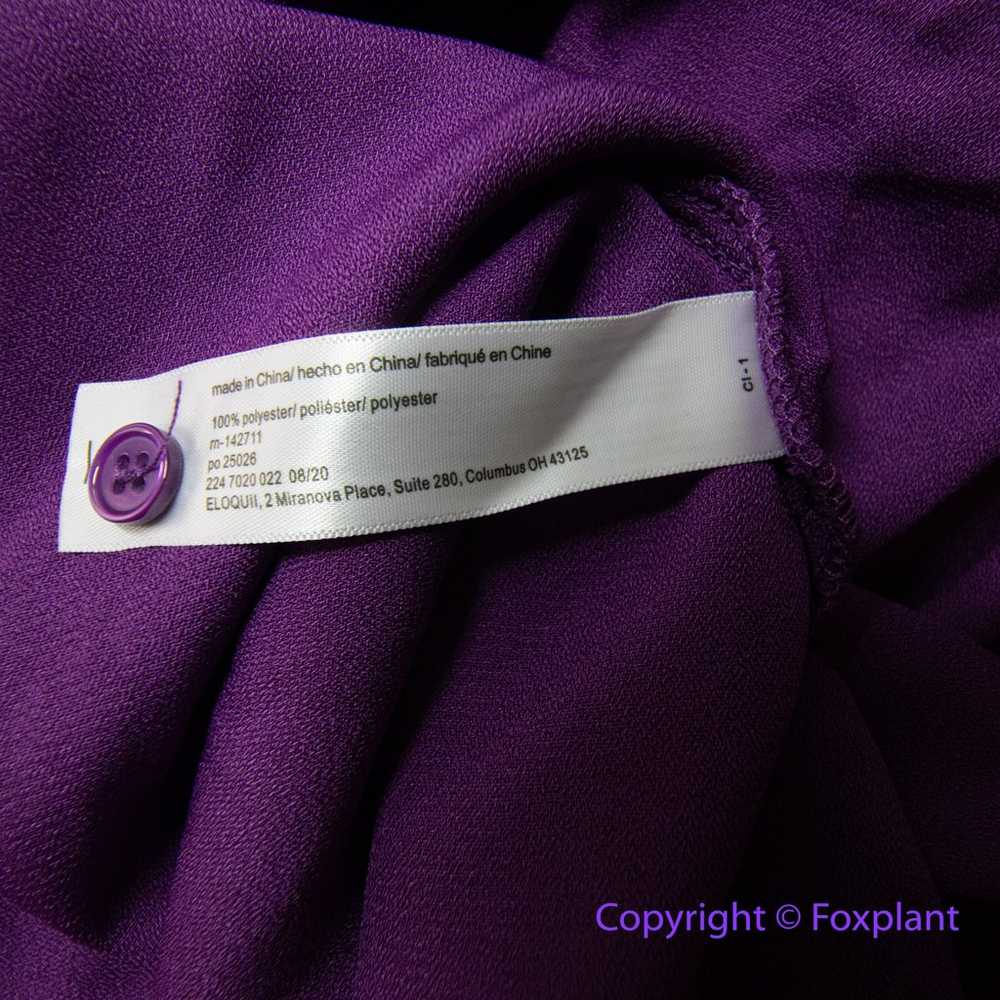 New! ELOQUII elements purple bow detail dress wom… - image 12