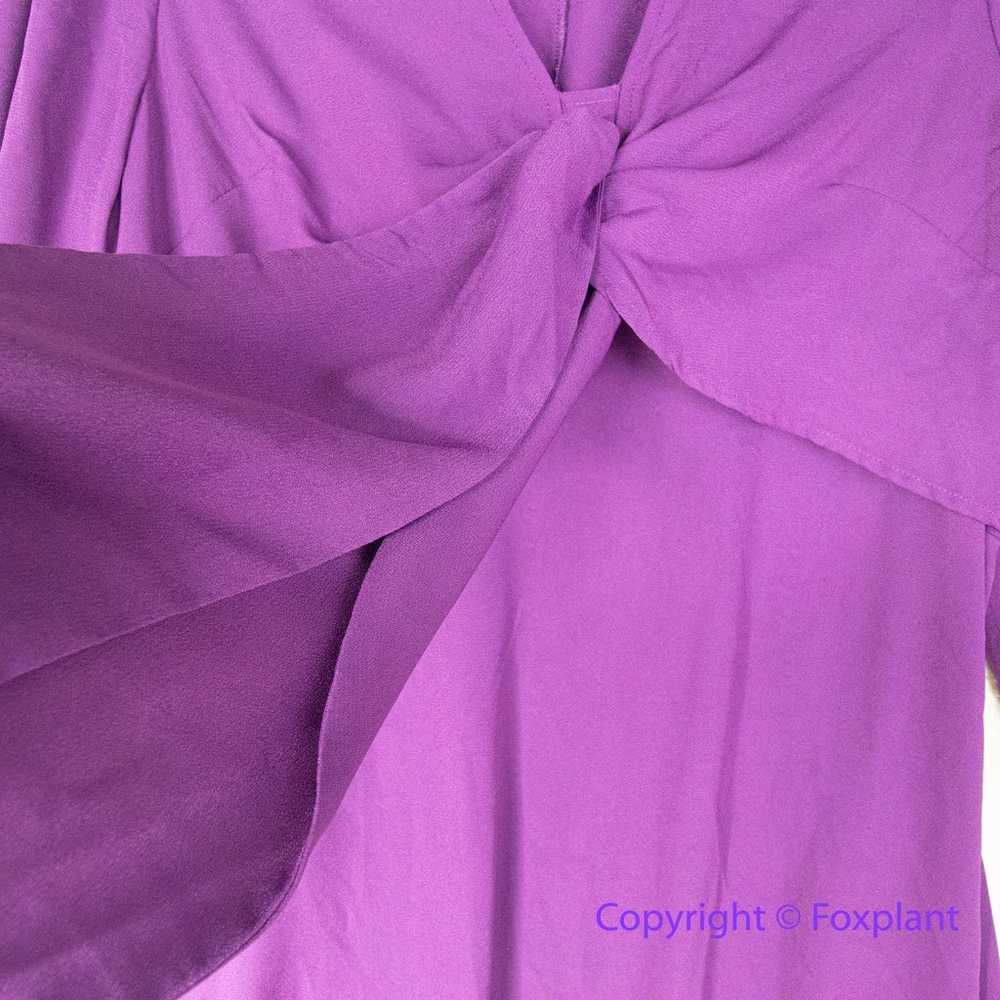 New! ELOQUII elements purple bow detail dress wom… - image 5