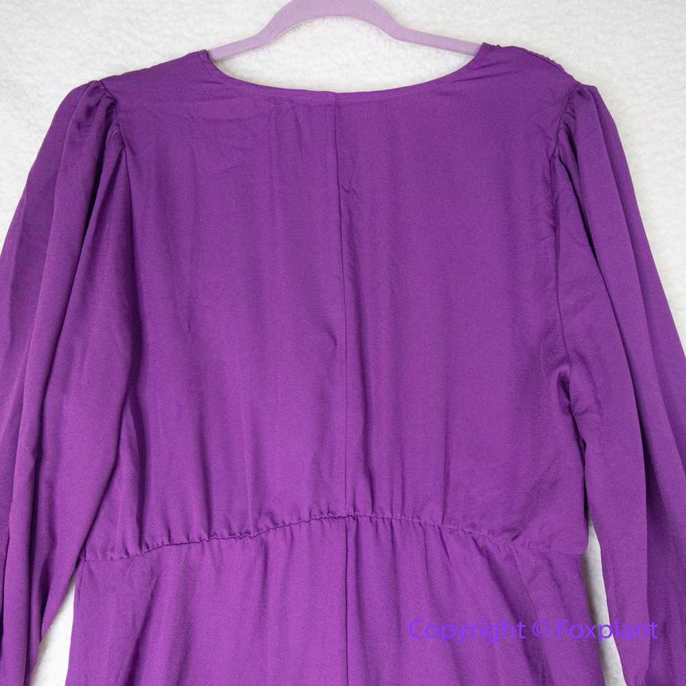 New! ELOQUII elements purple bow detail dress wom… - image 9