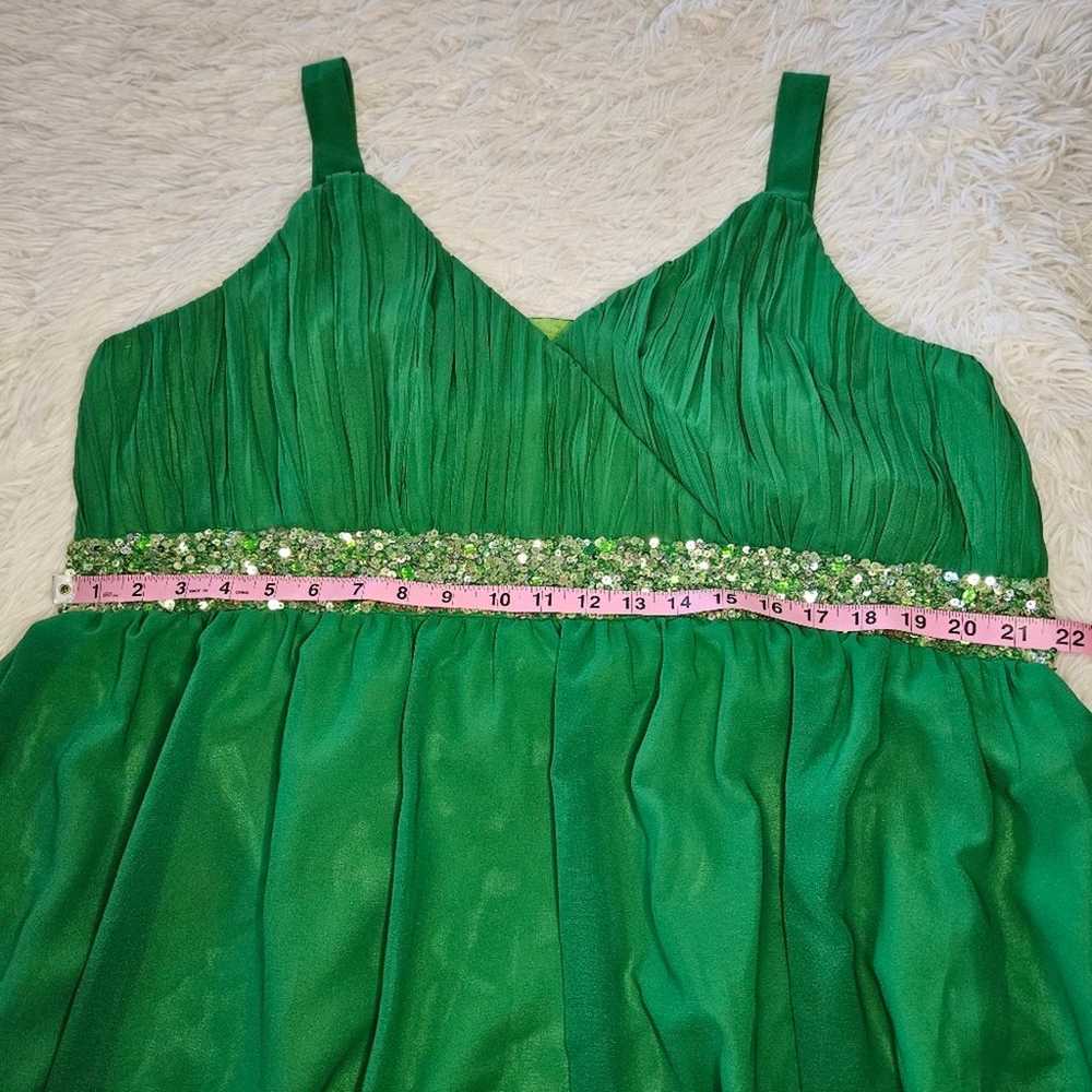 Ulla Popken Formal Maxi Dress Bright Green and Ch… - image 6