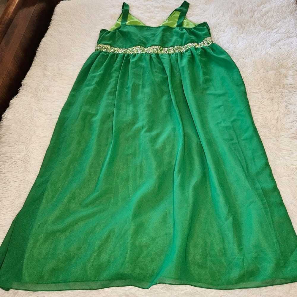 Ulla Popken Formal Maxi Dress Bright Green and Ch… - image 8