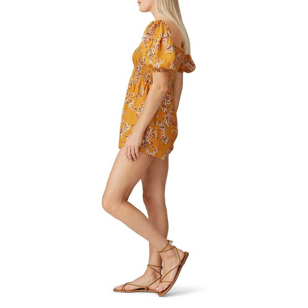 Flynn Skye Justine Romper Women's Small Orange Fl… - image 10