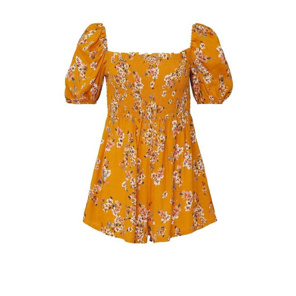 Flynn Skye Justine Romper Women's Small Orange Fl… - image 11