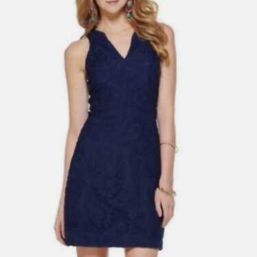 Lilly Pulitzer Navy Augusta Lace Mini Shift Dress