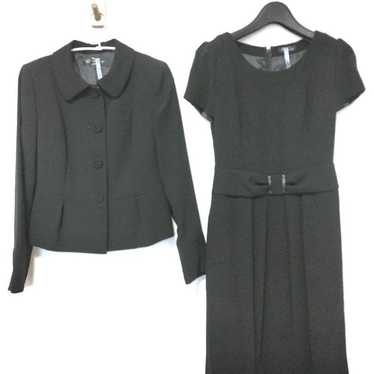 Black Formal Suit Jacket and Dress Set