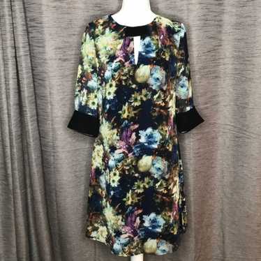 LITTLE MISTRESS LONDON DARK FLORAL DRESS Size 8